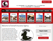 Tablet Screenshot of firemarkinsuranceagency.com